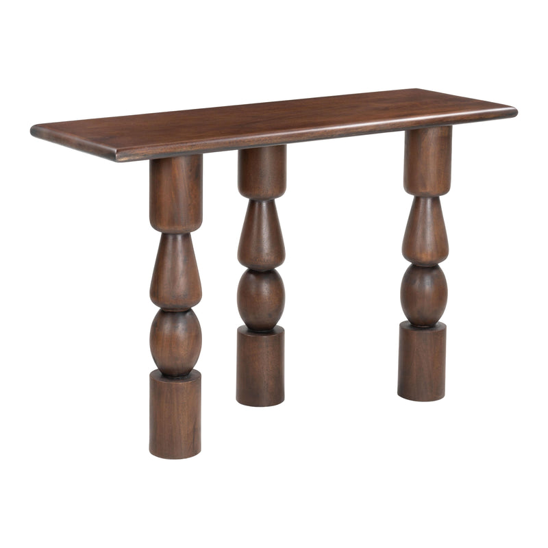  Zuo Split 109852 Console Table - Brown IMAGE 1