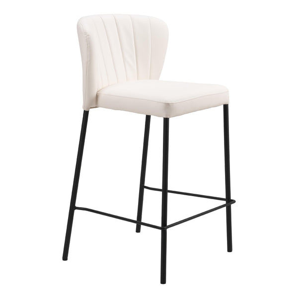  Zuo Linz 109780 Counter Stool - Cream IMAGE 1