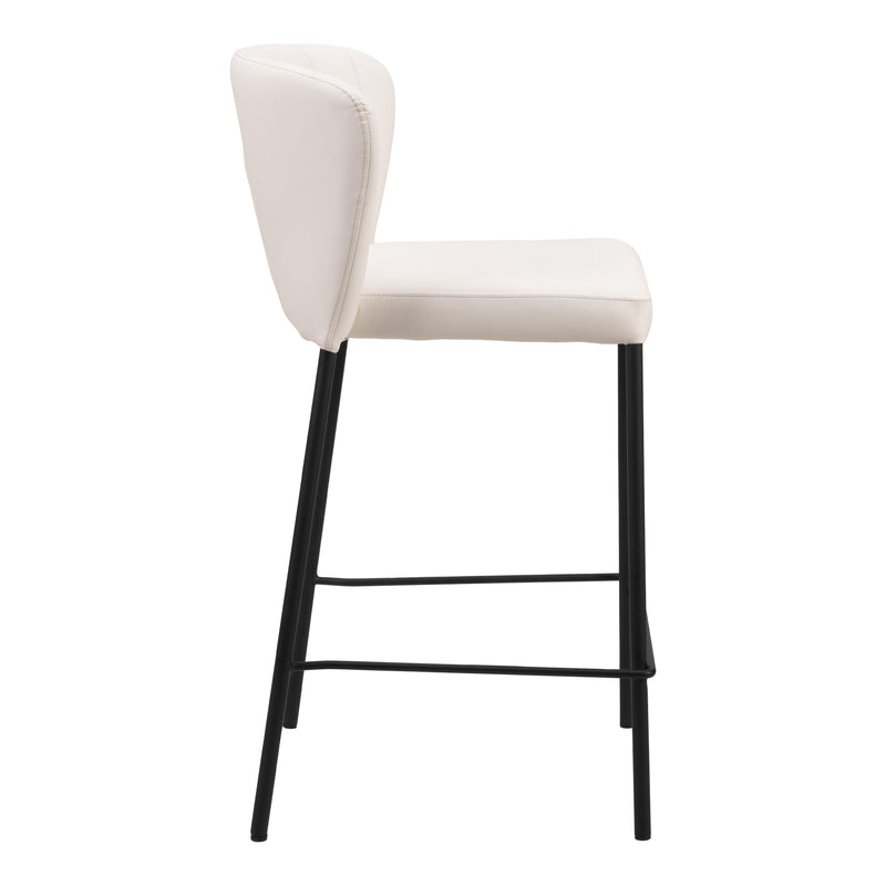  Zuo Linz 109780 Counter Stool - Cream IMAGE 2