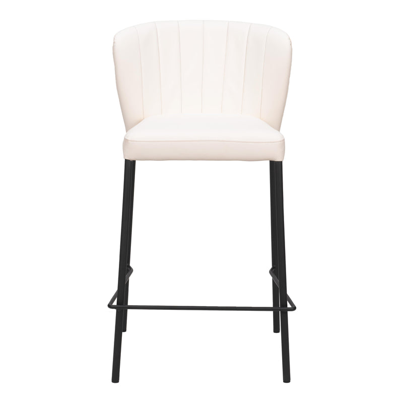  Zuo Linz 109780 Counter Stool - Cream IMAGE 3