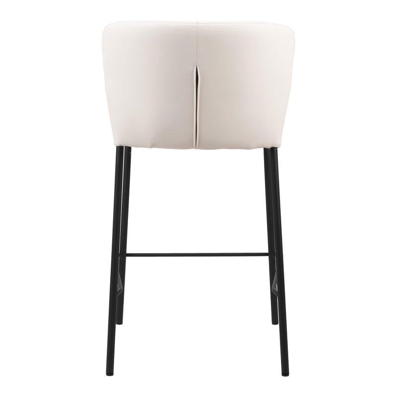  Zuo Linz 109780 Counter Stool - Cream IMAGE 4