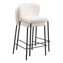  Zuo Linz 109780 Counter Stool - Cream IMAGE 7