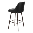  Zuo Keppel 109975 Swivel Barstool - Black & Bronze IMAGE 5