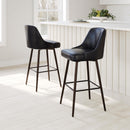  Zuo Keppel 109975 Swivel Barstool - Black & Bronze IMAGE 9