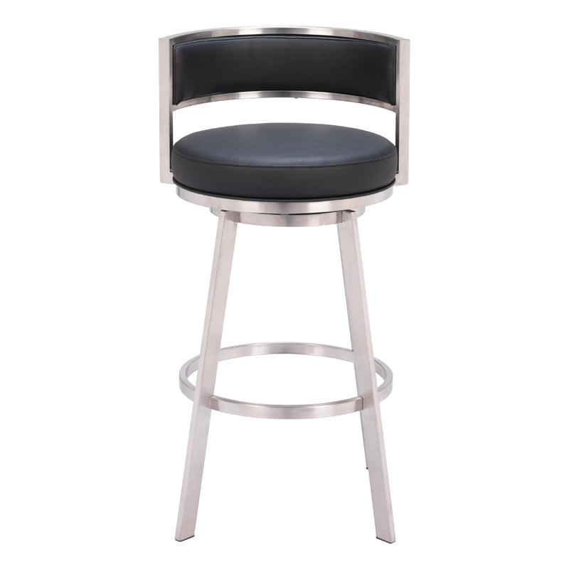  Zuo Gimsby 110044 Swivel Barstool - Black IMAGE 3