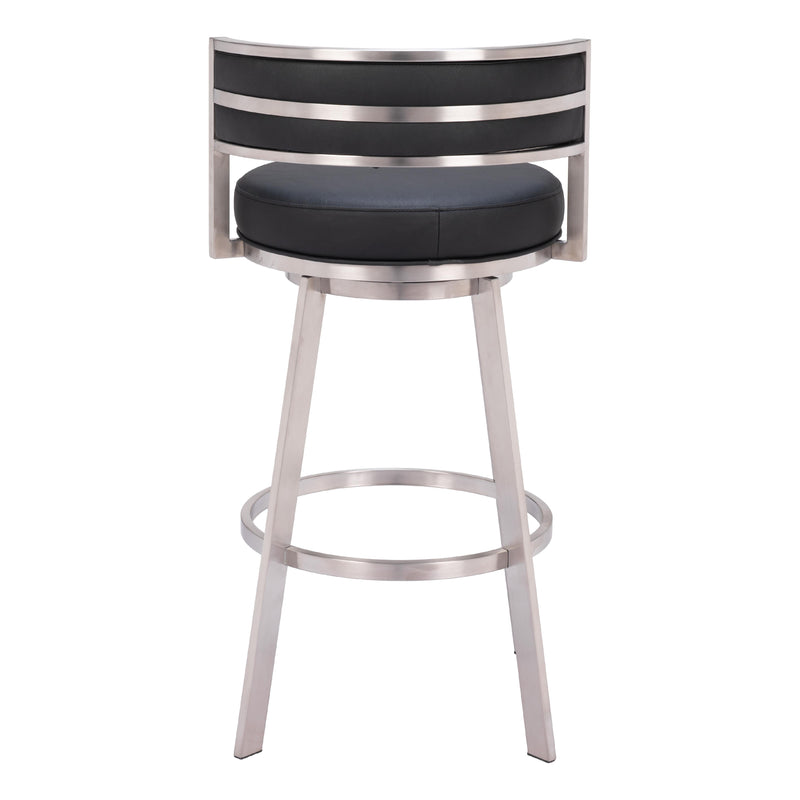  Zuo Gimsby 110044 Swivel Barstool - Black IMAGE 4