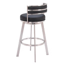  Zuo Gimsby 110044 Swivel Barstool - Black IMAGE 5