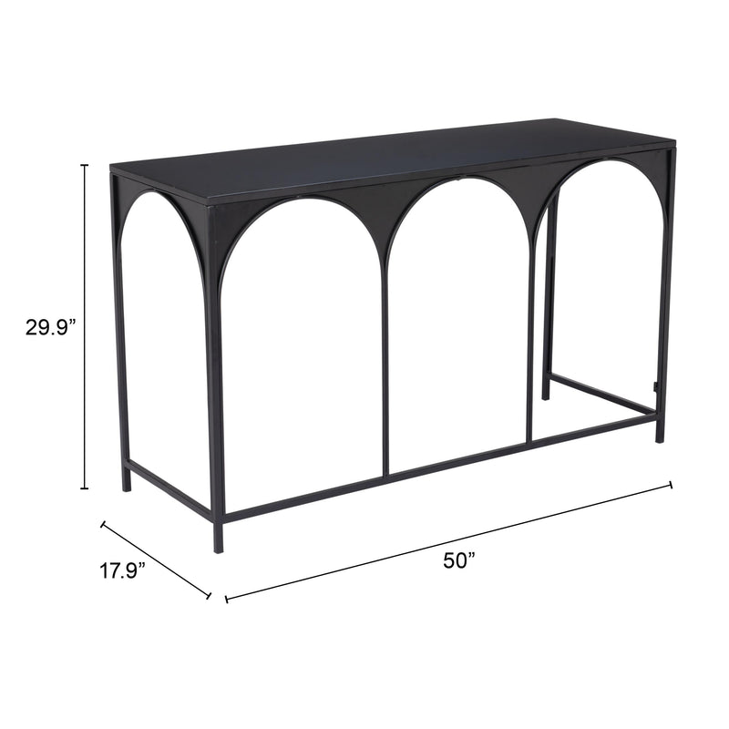  Zuo Loriet 109837 Console Table - Black IMAGE 7