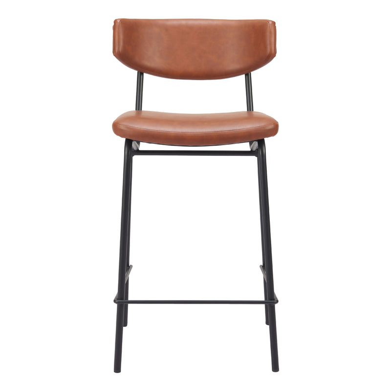  Zuo Charon 110262 Counter Stool - Vintage Brown IMAGE 3