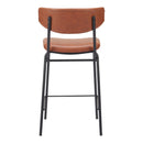  Zuo Charon 110262 Counter Stool - Vintage Brown IMAGE 4