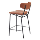  Zuo Charon 110262 Counter Stool - Vintage Brown IMAGE 5