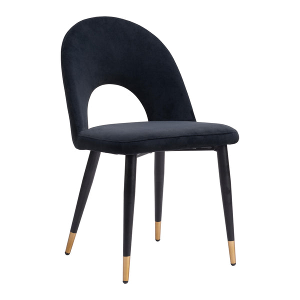  Zuo Menlo 109873 Dining Chair - Black IMAGE 1