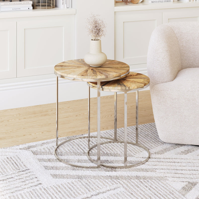  Zuo Bari 109776 Nesting Table Set - Natural IMAGE 8