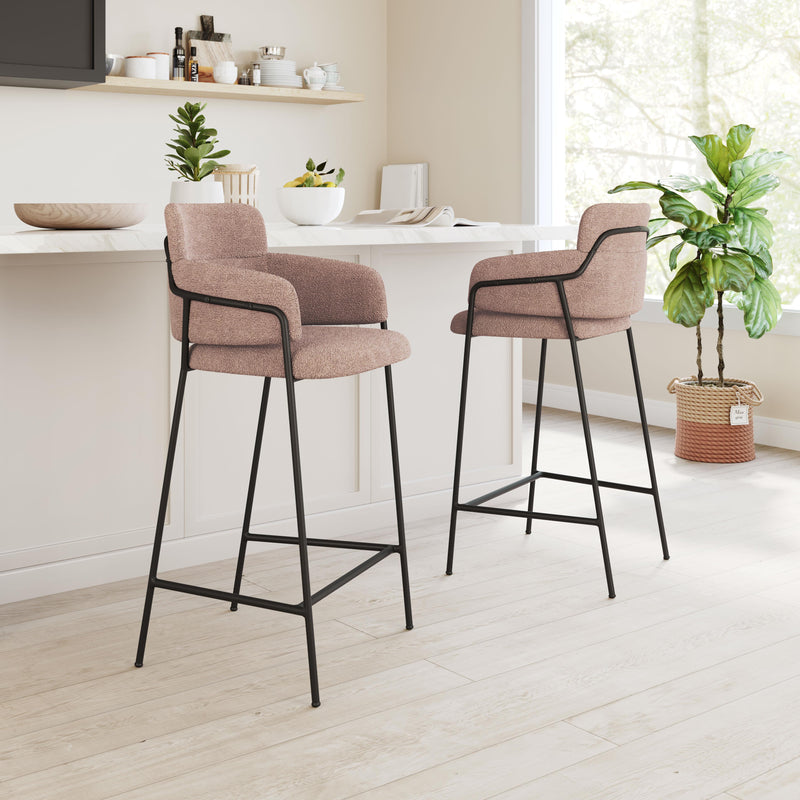  Zuo Marcel 109668 Barstool - Brown IMAGE 7