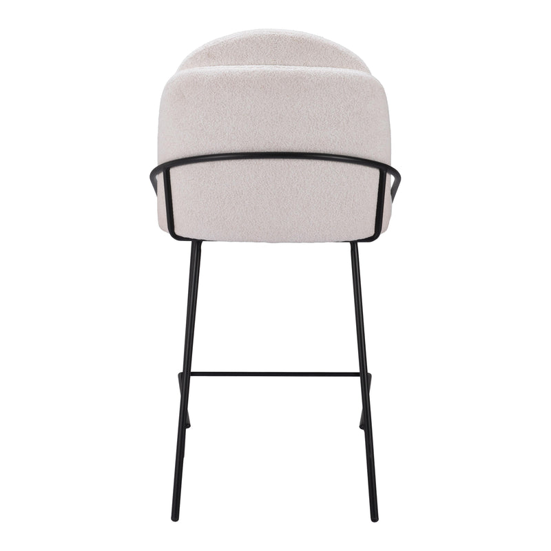  Zuo Jambi 109967 Counter Stool - Ivory IMAGE 4