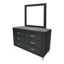  Crown Mark Lucinda B9265-11 Dresser Mirror - Black IMAGE 3