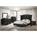  Crown Mark Lucinda B9265-K King Panel Bed - Black IMAGE 2