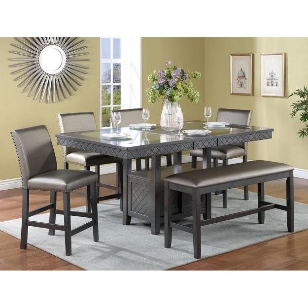 Crown Mark Bankston Counter Height Dining Table 2670ZC-4272-BAS/2670ZC-4272-TOP IMAGE 2