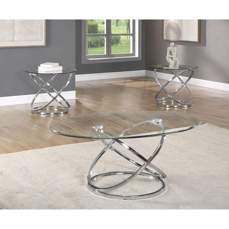 Crown Mark Aura Occasional Table Set 3274-BASE/3274-GL IMAGE 1