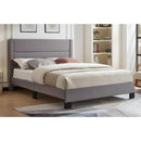 Titus Furniture T2175GF-S 39" Upholstered Bed (Grey Linen) IMAGE 1