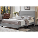 Titus Furniture T2175GL-S 39" Upholstered Bed (Grey Leatherette) IMAGE 1
