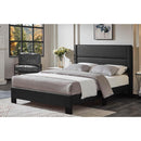 Titus Furniture T2175B-Q 60" Upholstered Bed (Black) IMAGE 1