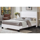 Titus Furniture T2175W-S 39" Upholstered Bed (White) IMAGE 1