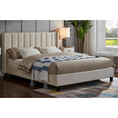 Titus Furniture T2190W-Q 60" Queen Platform Bed (Off-White) IMAGE 1