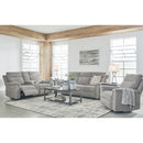 Signature Design by Ashley Barnsana 3320196C Double Reclining Power Loveseat with Console IMAGE 15