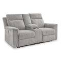 Signature Design by Ashley Barnsana 3320196C Double Reclining Power Loveseat with Console IMAGE 1