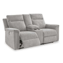 Signature Design by Ashley Barnsana 3320196C Double Reclining Power Loveseat with Console IMAGE 2