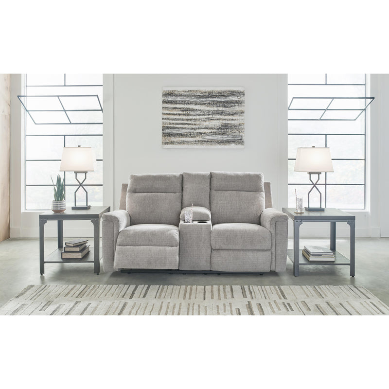 Signature Design by Ashley Barnsana Power Reclining Fabric Loveseat with Console 3320196C IMAGE 6