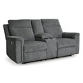 Signature Design by Ashley Barnsana 3320296C Double Reclining Power Loveseat with Console IMAGE 1