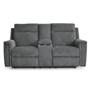Signature Design by Ashley Barnsana 3320296C Double Reclining Power Loveseat with Console IMAGE 3
