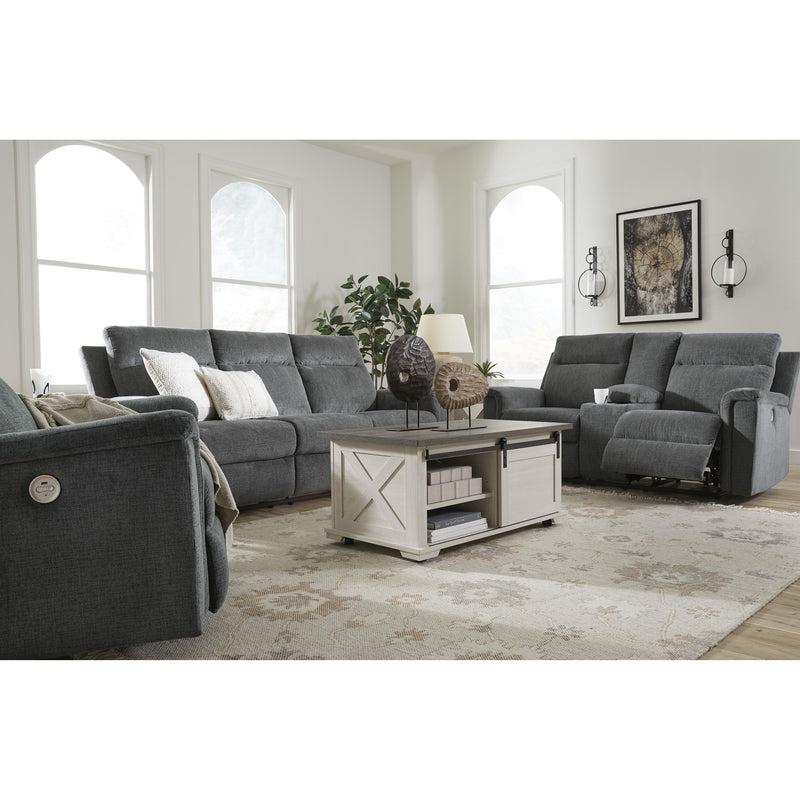 Signature Design by Ashley Barnsana Power Reclining Fabric Loveseat with Console 3320296C IMAGE 9