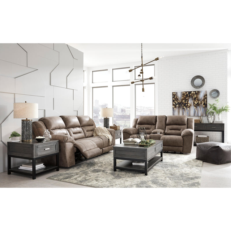 Signature Design by Ashley Stoneland Power Reclining Leather Look Sofa 3990587C IMAGE 8