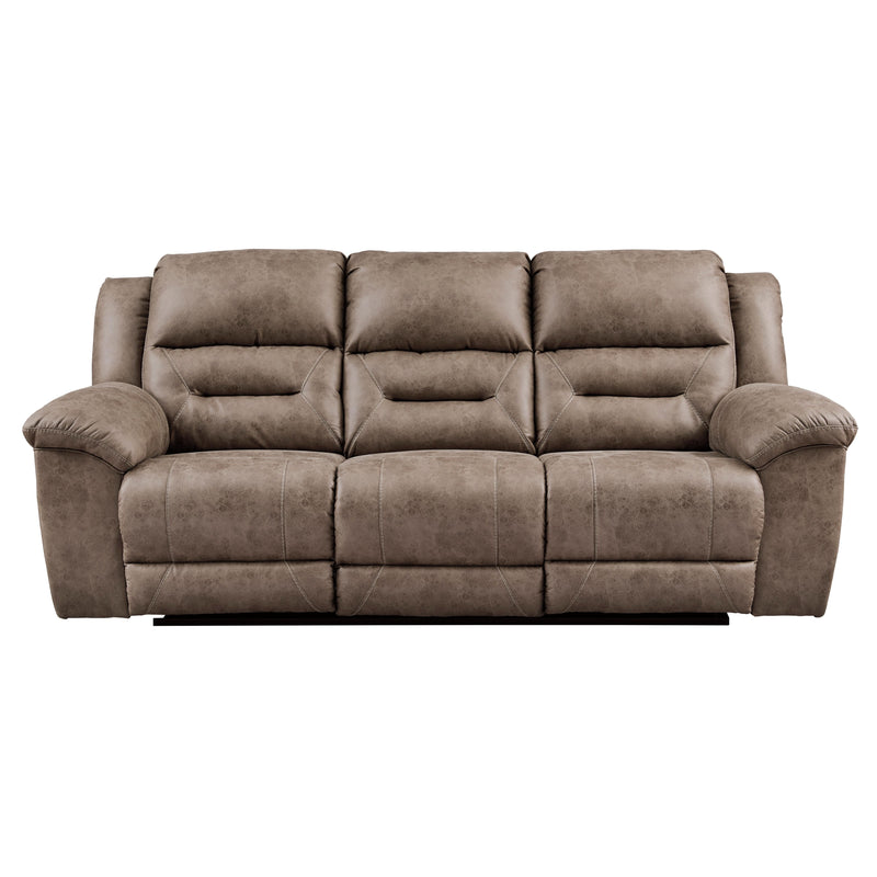 Signature Design by Ashley Stoneland Reclining Leather Look Sofa 3990588C IMAGE 1