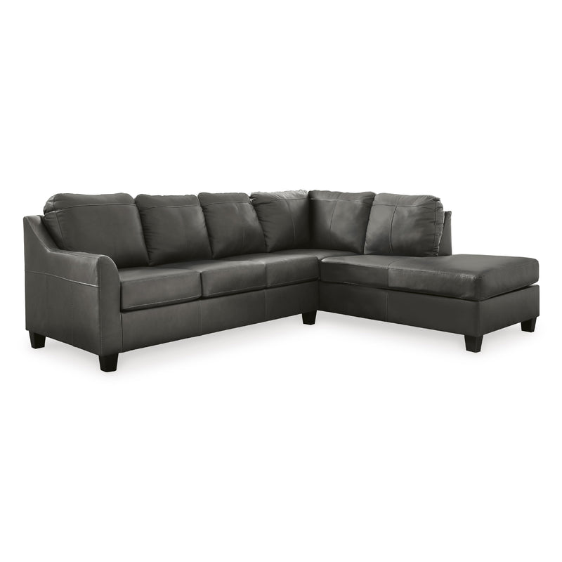 Signature Design by Ashley Valderno Leather 2 pc Sectional 4780466C/4780417C IMAGE 1