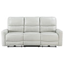  Coaster Furniture Greenfield 610261P Upholstered Power Reclining Sofa - Dove Grey IMAGE 4