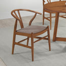Coaster Furniture Dinah 108472 Wood Wishbone Dining Side Chair - Walnut (Set of 2) IMAGE 2