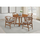 Coaster Furniture Dinah 108472 Wood Wishbone Dining Side Chair - Walnut (Set of 2) IMAGE 9