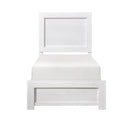  Mazin Furniture Corbin 1534WHT-1 Twin Bed in a Box IMAGE 1