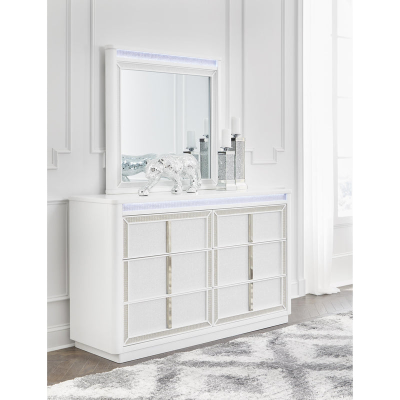 Signature Design by Ashley Chalanna 6-Drawer Dresser with Mirror B822-31/B822-36 IMAGE 3