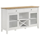 Coaster Furniture Hollis 122245 2-door Dining Sideboard Buffet Storage Cabinet - White IMAGE 1