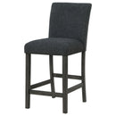 Coaster Furniture Alba 123139 Boucle Upholstered Counter Chair - Black (Set of 2) IMAGE 4