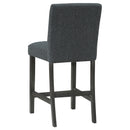 Coaster Furniture Alba 123139 Boucle Upholstered Counter Chair - Black (Set of 2) IMAGE 6
