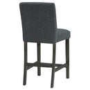 Coaster Furniture Alba 123139 Boucle Upholstered Counter Chair - Black (Set of 2) IMAGE 8
