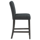 Coaster Furniture Alba 123139 Boucle Upholstered Counter Chair - Black (Set of 2) IMAGE 9