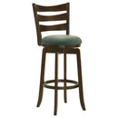  Coaster Furniture Murphy 181379 Wood Pub Height Swivel Bar Chair - Hunter Green IMAGE 1