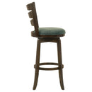  Coaster Furniture Murphy 181379 Wood Pub Height Swivel Bar Chair - Hunter Green IMAGE 8